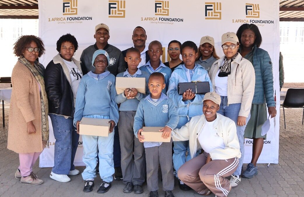 1 Africa Foundation Marks Mandela Day with School Shoe Donation Drive at Iphutheng Primary School.